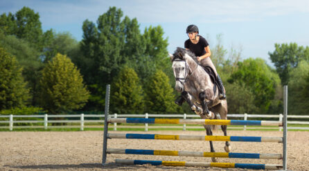 Five tips for riding a jumping line with confidence and control.