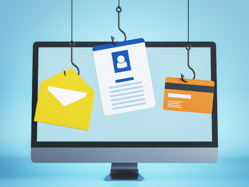 Phishing. Not with a rod, with email. 